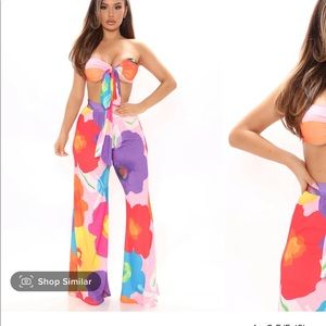 Fashion nova 2 piece pants set